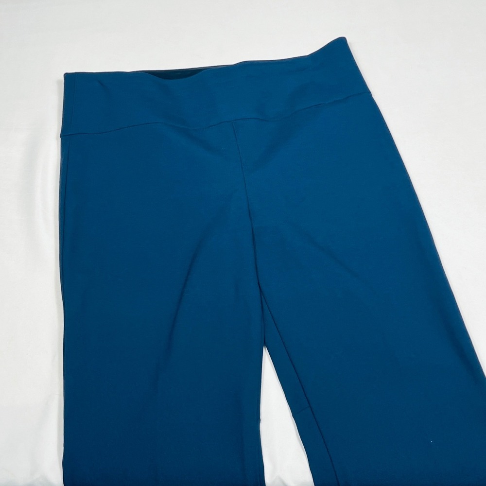 Theory Yoke Pant Eco New Bistretch Teal Blue Flare Trousers L0604212‎ Women's 6
